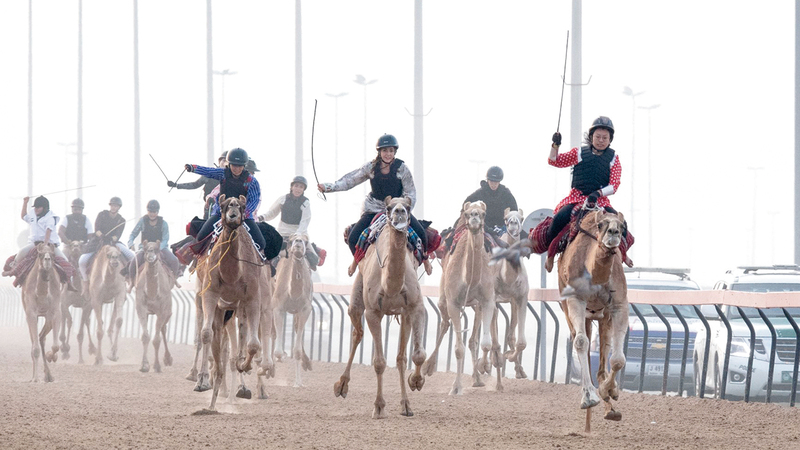 3 متسابقات تنافسن بضراوة على اقتناص اللقب.   من المصدر