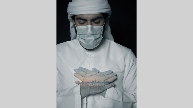 لوحة &laquo;نم قرير الشعب يا وطني&raquo; للفنانة روضة الصايغ. من المصدر