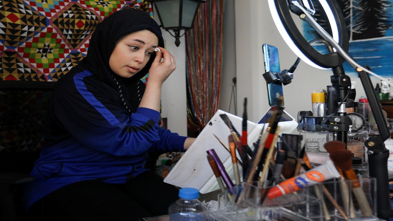 آلاء بليحة: تعلقت بهذا الفن منذ الطفولة.
رويترز