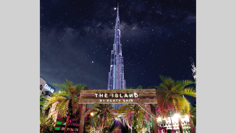 ممشى الواجهة المائية في &laquo;دبي مول&raquo; يستضيف فعالية الجزيرة من &laquo;فنتي سكين&raquo;. من المصدر