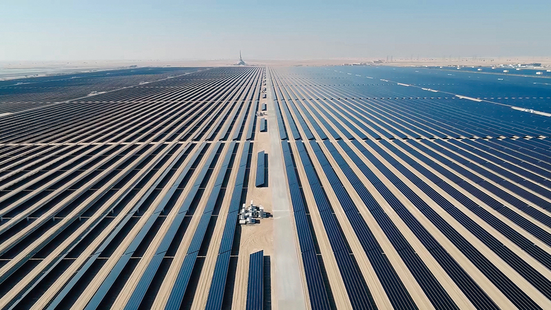 إنتاج الألمنيوم سيكون باستخدام الطاقة النظيفة من «مجمع محمد بن راشد آل مكتوم للطاقة الشمسية». ■من المصدر