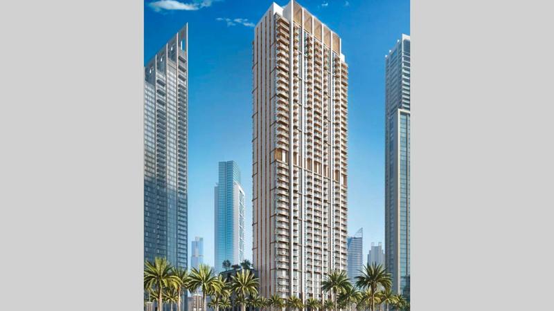 البرج الجديد مكون من 44 طابقاً. من المصدر