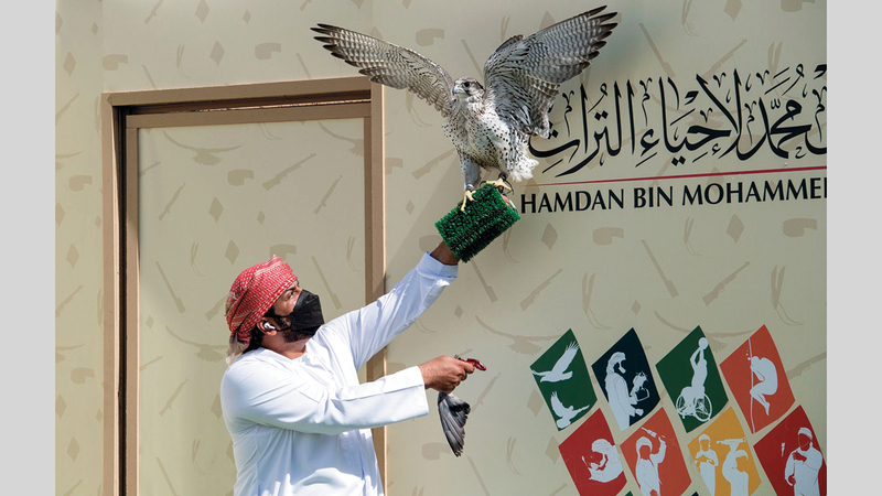 فريق الفرسان أمس في «فخر الأجيال». من المصدر