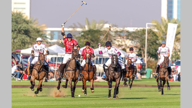 صورة ميثاء بنت محمد تقود فريق الإمارات في نهائي «ماسترز البولو» – رياضة – محلية