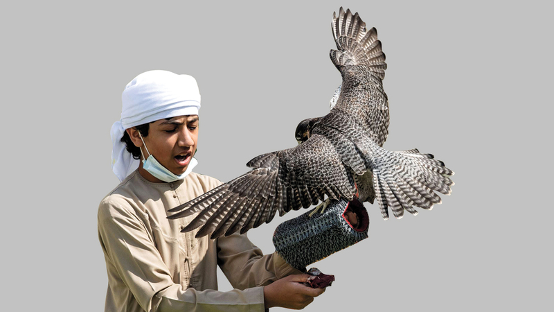 الصقار أحمد محمد المزروعي.          من المصدر