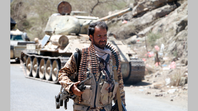 قوات موالية للحكومة اليمنية الشرعية. إي.بي.إيه