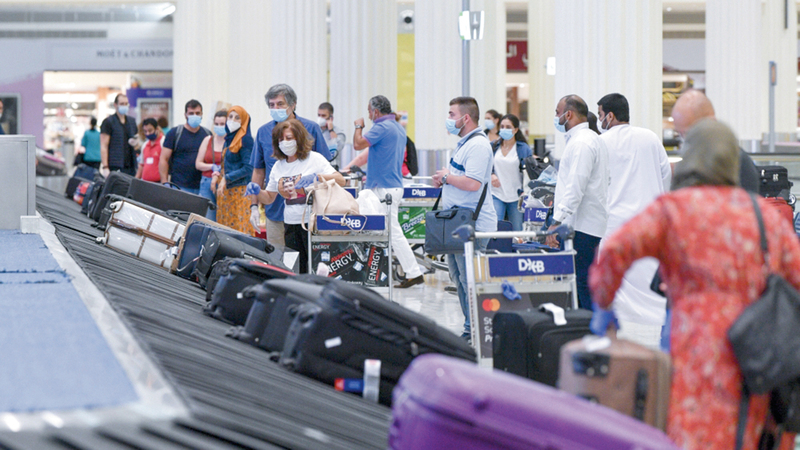 مطار دبي الدولي استقبل على مدار عام 2020 نحو 25.9 مليون مسافر.   أرشيفية