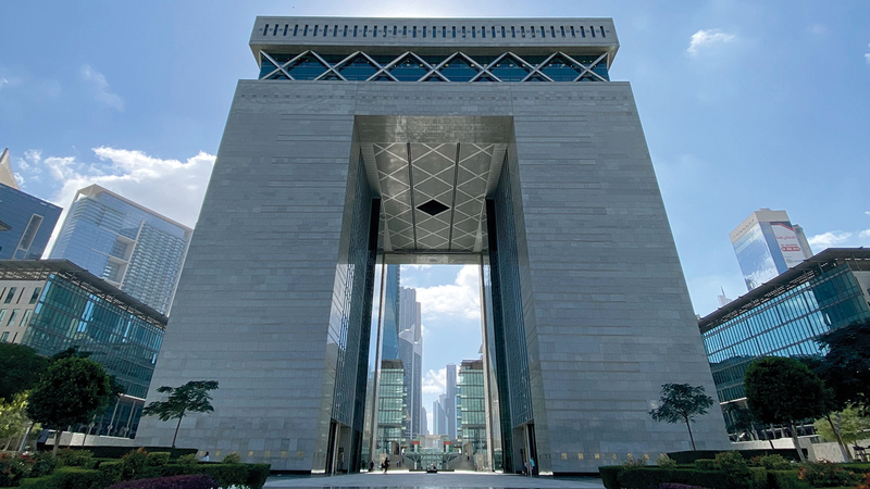 مجتمع أعمال «دبي المالي العالمي» يضم أكثر من 2500 شركة خدمات مالية.  من المصدر