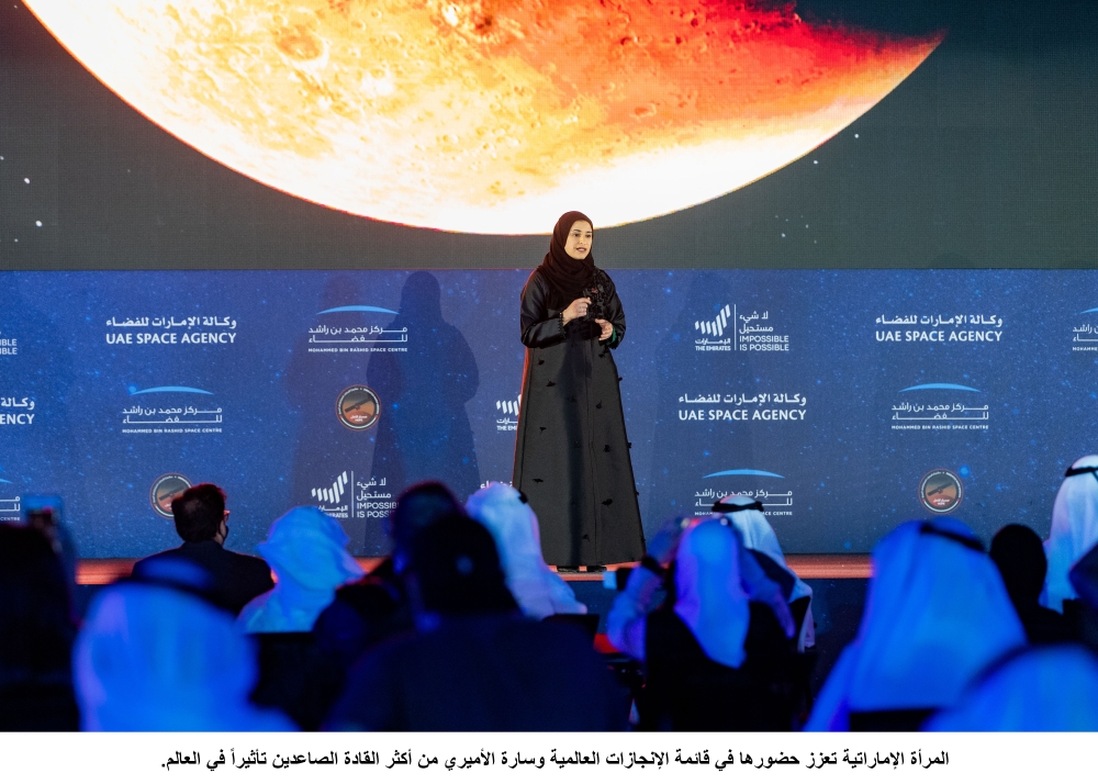 زير دولة للتكنولوجيا المتقدمة، رئيس مجلس إدارة وكالة الإمارات للفضاء،سارة بنت يوسف الأميري