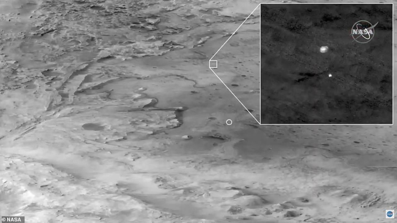 المركبة المثابرة مرت بـ "سبع دقائق من الرعب" متحملة ظروفا مضطربة واجهتها أثناء دخولها الغلاف الجوي للمريخ