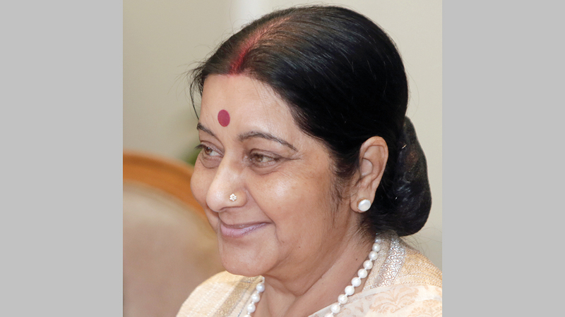 وزيرة الخارجية الهندية ألمحت إلى التعاون مع ميانمار بغض النظر عما تريده واشنطن.   أ.ب