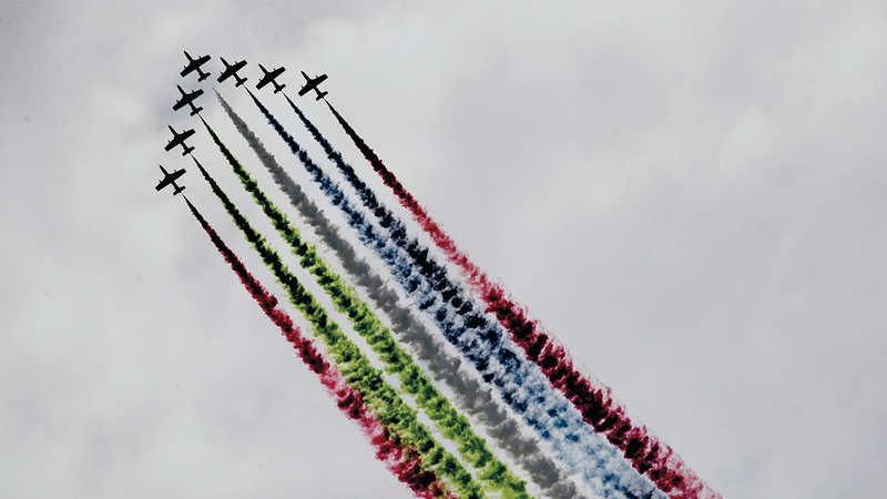 يشارك فريق «الفرسان»، منذ تأسيسه عام 2008، في مختلف المناسبات الوطنية والمحافل الإقليمية والدولية، بقيادة نخبة من طياري القوات الجوية والدفاع الجوي.