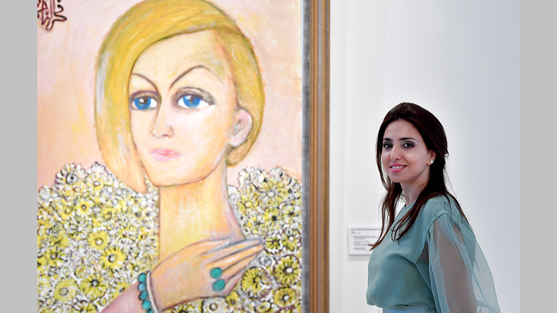 هالة خياط توقعت أن يستقطب المعرض مقتنيين من أنحاء العالم.   تصوير: باتريك كاستيلو