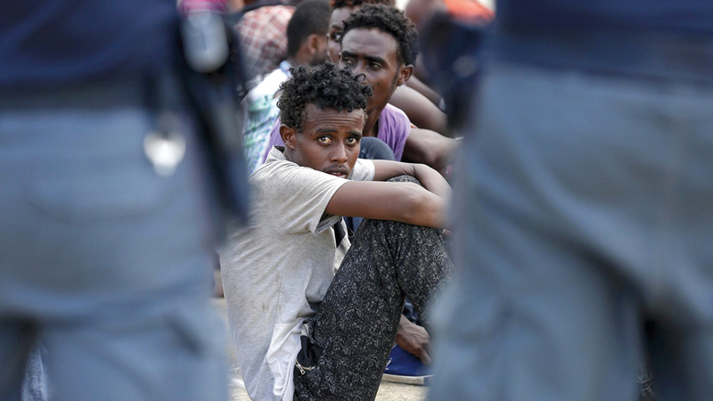 لاجئون جُدد يخشون أن يكون المستقبل مجهولاً.   رويترز