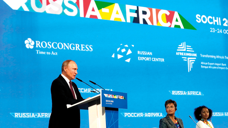 روسيا تستثمر بقوة في القارة السمراء.   أرشيفية