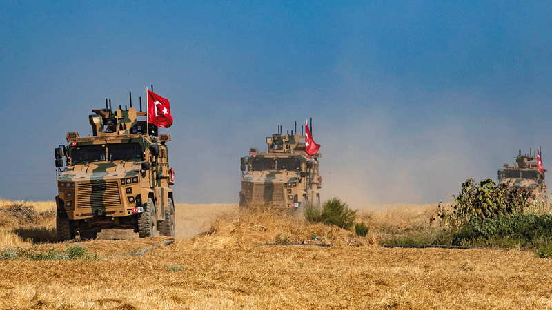 قوات تركية في المنطقة الآمنة شمال سورية حيث تخطط أنقرة لإعادة ملايين آخرين من اللاجئين السوريين إليها.   أرشيفية