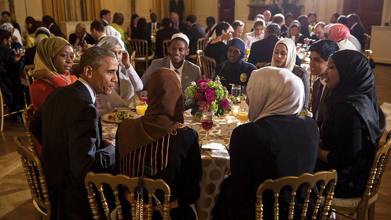 أوباما اعتاد استضافة إفطار رمضاني في البيت الأبيض خلال رئاسته. أرشيفية
