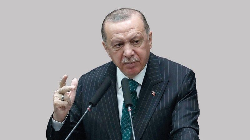 أردوغان رفض فكرة الفيدرالية لحل مشكلة قبرص.  أ.ف.ب