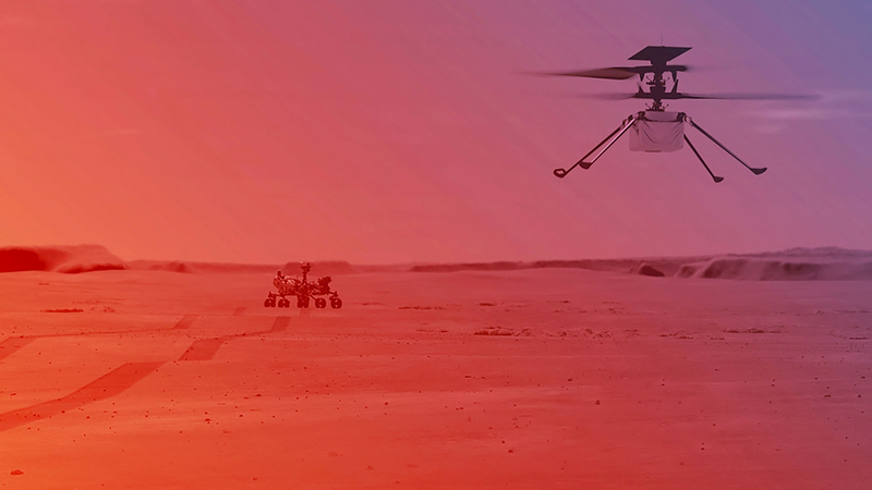 المروحية ستقلع عمودياً ثم سترتفع 3 أمتار وتحوم لـ30 ثانية ثم تهبط.  أ.ف.ب