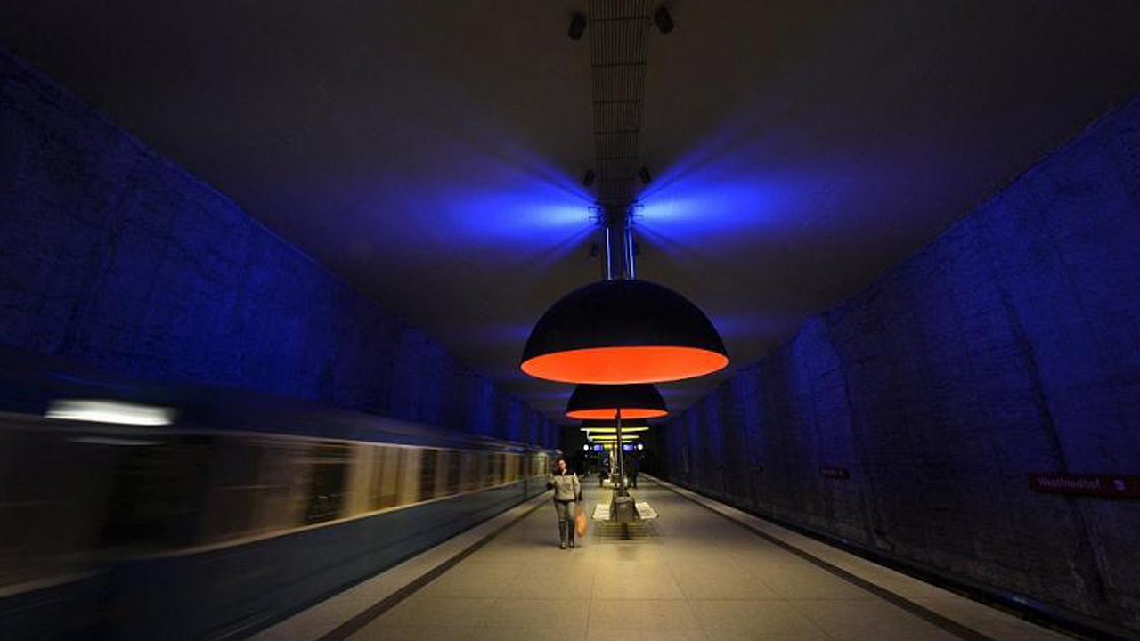 محطة المترو في ميونيخ الألمانية