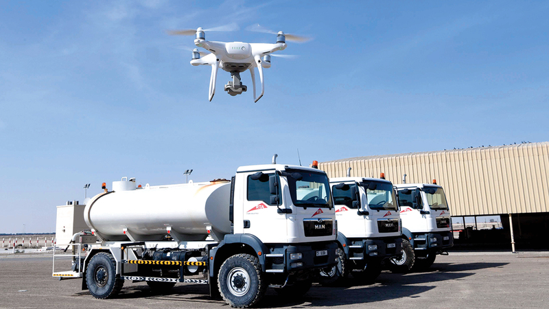 الطائرة بدون طيار نفذت 300 عملية تفتيش ميداني العام الماضي.  من المصدر