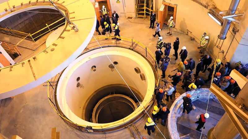 مفاعل أراك للماء الثقيل أحد المواقع التي ستطبق عليها معايير الالتزام بما ورد في الاتفاق النووي في حال العودة إلى العمل بالاتفاق.  أ.ب