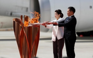 إلغاء مسيرة الشعلة الأولمبية للمرة الثانية في اليابان