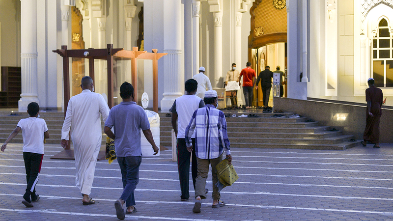 «الشؤون الإسلامية» حددت ضوابط عامة لإقامة الصلاة في المساجد.تصوير: أشوك فيرما