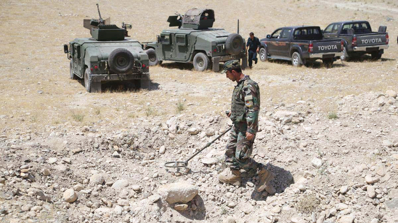 الألغام في أفغانستان تقتل وتصيب العشرات من المواطنين سنوياً.   أرشيفية