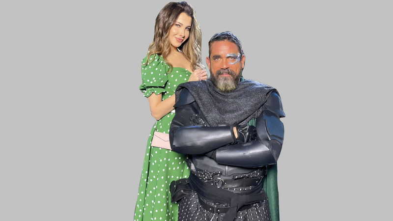 نانسي عجرم وأمير كرارة كما ظهرا في أحد الإعلانات. أرشيفية