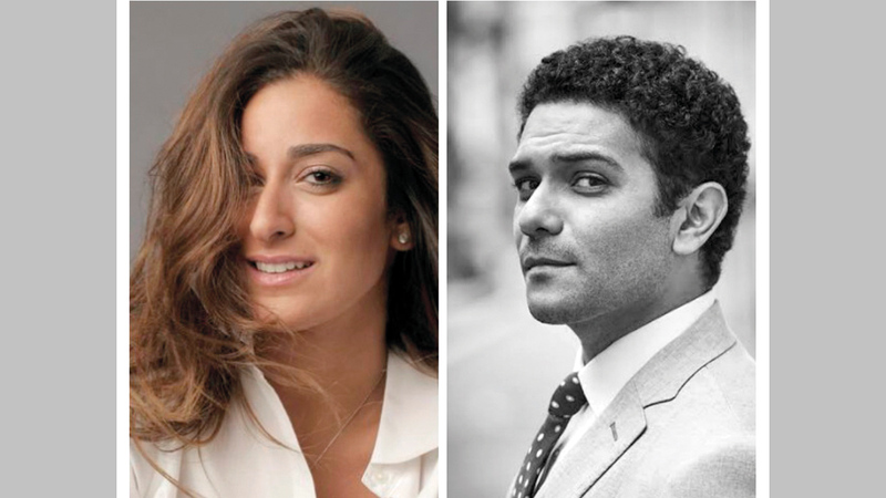 آسر ياسين وأمينة خليل شاركا في إعلان لفت انتباه الجمهور.  أرشيفية