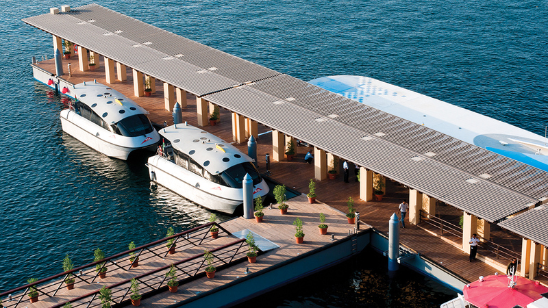 منظومة متنوعة من وسائل النقل البحري.   من المصدر