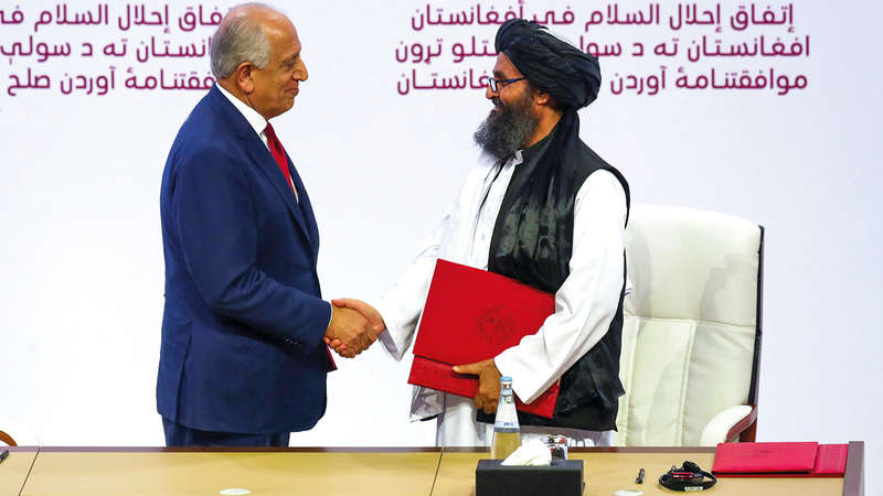 الاتفاق لا يضمن عدم عودة &laquo;طالبان&raquo; لحكم أفغانستان.   أ.ف.ب