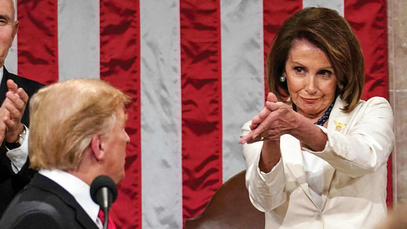 بيلوسي وترامب.. علاقة صعبة.   أرشيفية