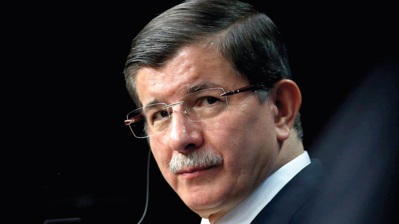 رئيس الوزراء التركي السابق: أحمد داوود أوغلو.