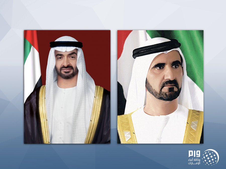 Mohammed bin Zayed receives his brother Mohammed bin Rashid and