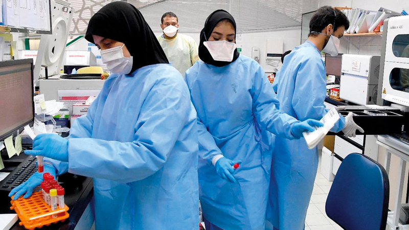 النموذج الإماراتي في التصدي لجائحة «كورونا » مثال يُحتذى به عالمياً. تصوير: إريك أرازاس