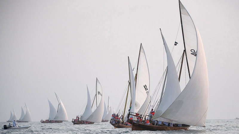 صورة جزيرة دلما تبدأ باستقبال المحامل المشاركة في المهرجان التاريخي – رياضة – محلية