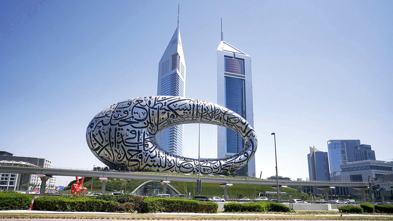 مشروعات جديدة ستسهم في تعزيز مكانة دبي السياحية مثل متحف المستقبل.  تصوير: أشوك فيرما