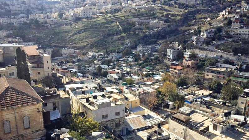 حي «بطن الهوى» الحارة الوسطى من حارات بلدة سلوان.  الإمارات اليوم