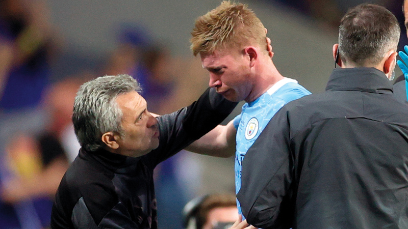 دي بروين أكبر الخاسرين بعدم اختياره بالتشكيلة المثالية.   إي.بي.إيه