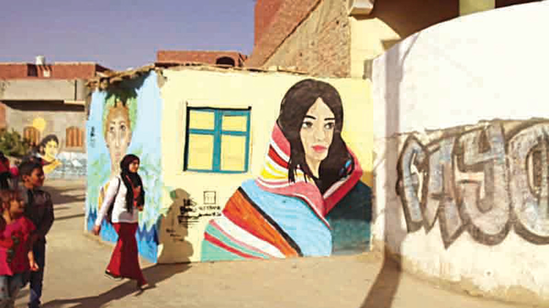 قرية تونس أصبحت مركزاً ثقافياً وفنياً بجهود بوريه وغيرها من الفنانين.   أرشيفية