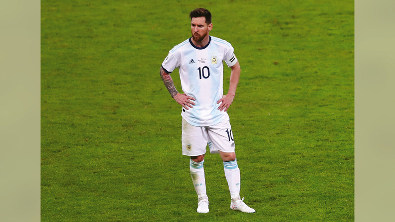 ليونيل ميسي أمل الأرجنتين للفوز بلقب «كوبا أميركا» الغائب عن خزائنها منذ 1993.   رويترز