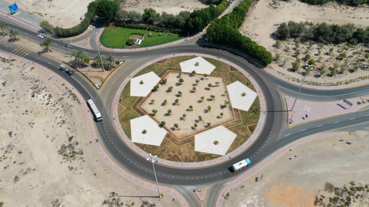 In pictures... Development and beautification of 3 "roundabouts" in Abu