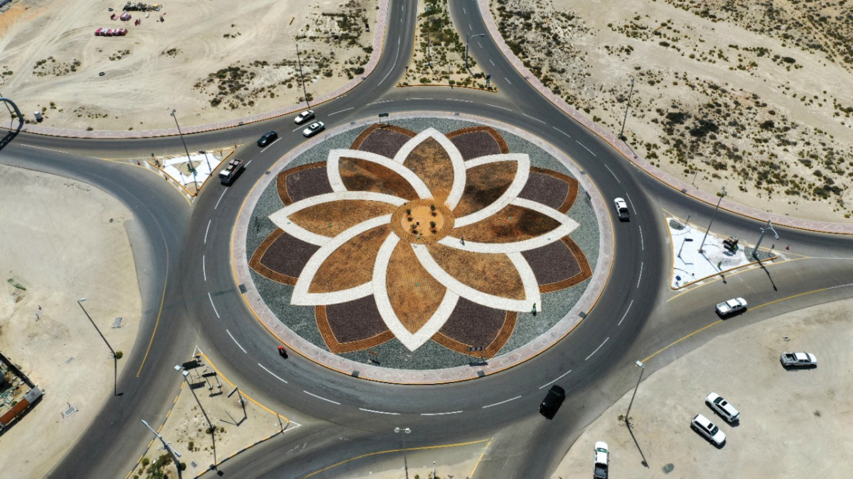 أعمال التجميل شملت أصولاً زراعية ومواد صلبة.  من المصدر