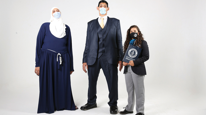 الأخوان محمد وهدى شحاتة عبدالجواد محمد.  أرشيفية