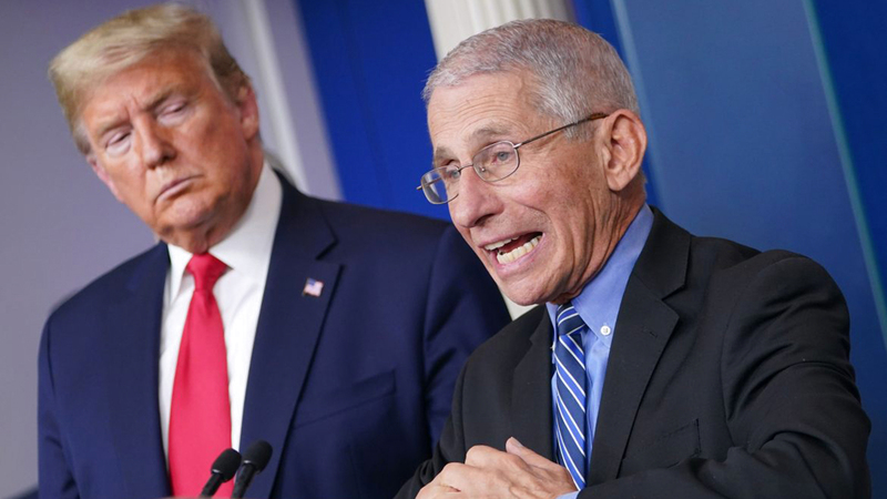 مستشارون أبعدوا ترامب عن مواجهة فاوتشي والمطالبة بمساءلة الصين. أرشيفية