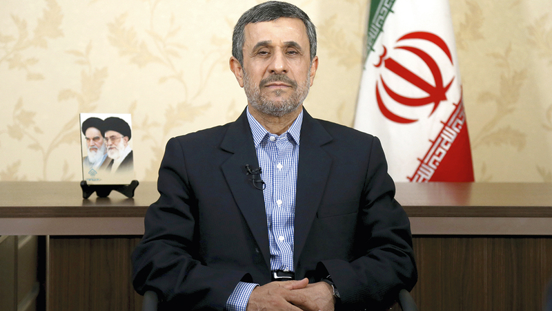 أحمدي نجاد أسهم في عزل بلاده عن العالم.   أ.ب