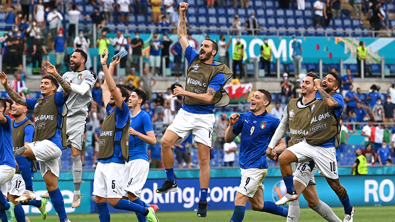 إيطاليا فازت بكل مبارياتها حتى الآن في «يورو 2020».  رويترز