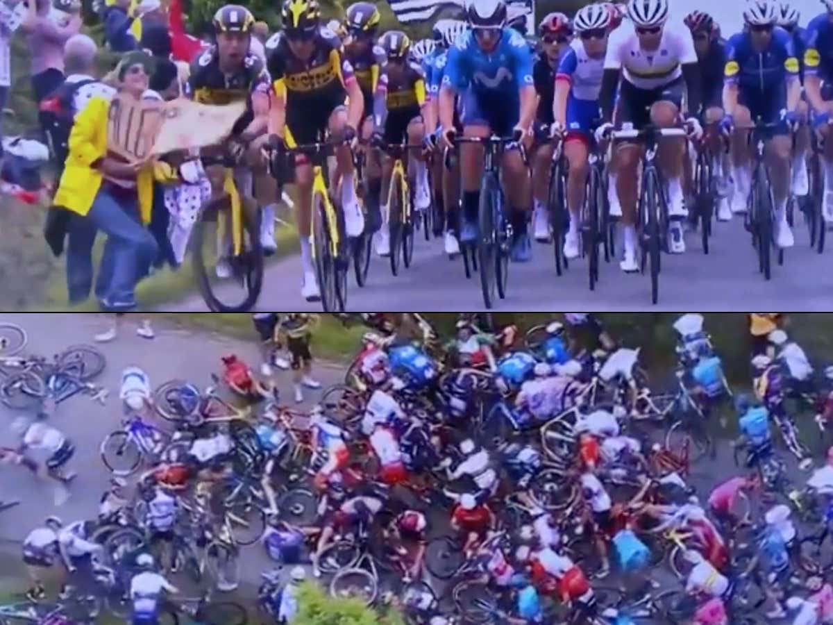 Des supporters négligents provoquent un véritable désastre au Tour de France !